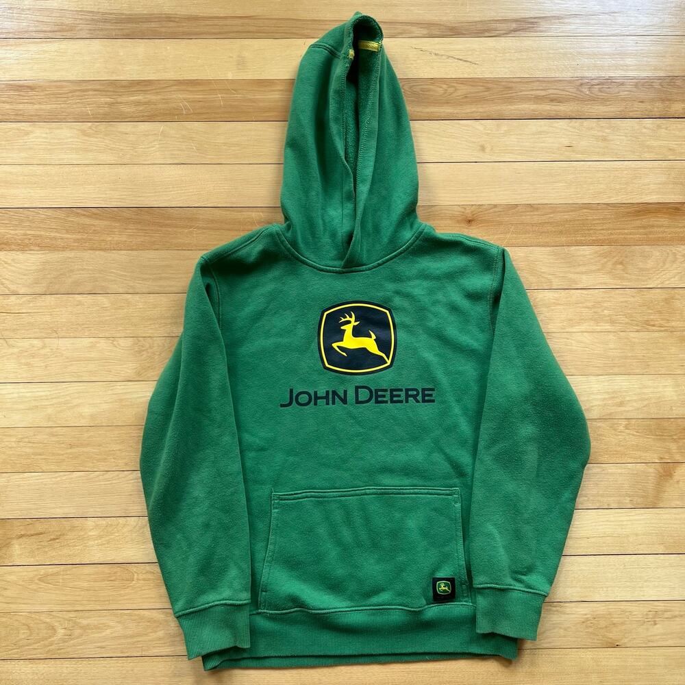 John Deere Logo Kids/Youth Hoodie Sweatshirt Size Medium
